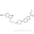 2-Benzofurancarbonsäure, 5- [4- [4- (5-Cyano-1H-indol-3-yl) butyl] -1-piperazinyl] -, Ethylester CAS 163521-11-7